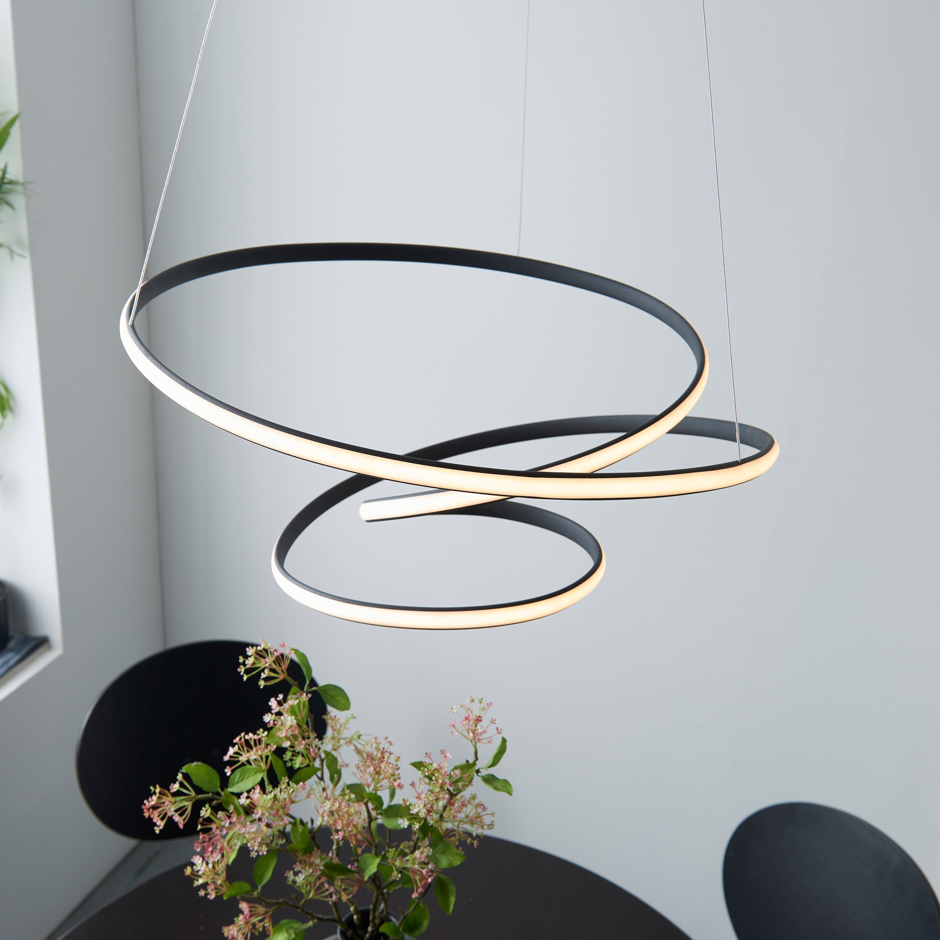 Anark Black Scribble LED Pendant Light